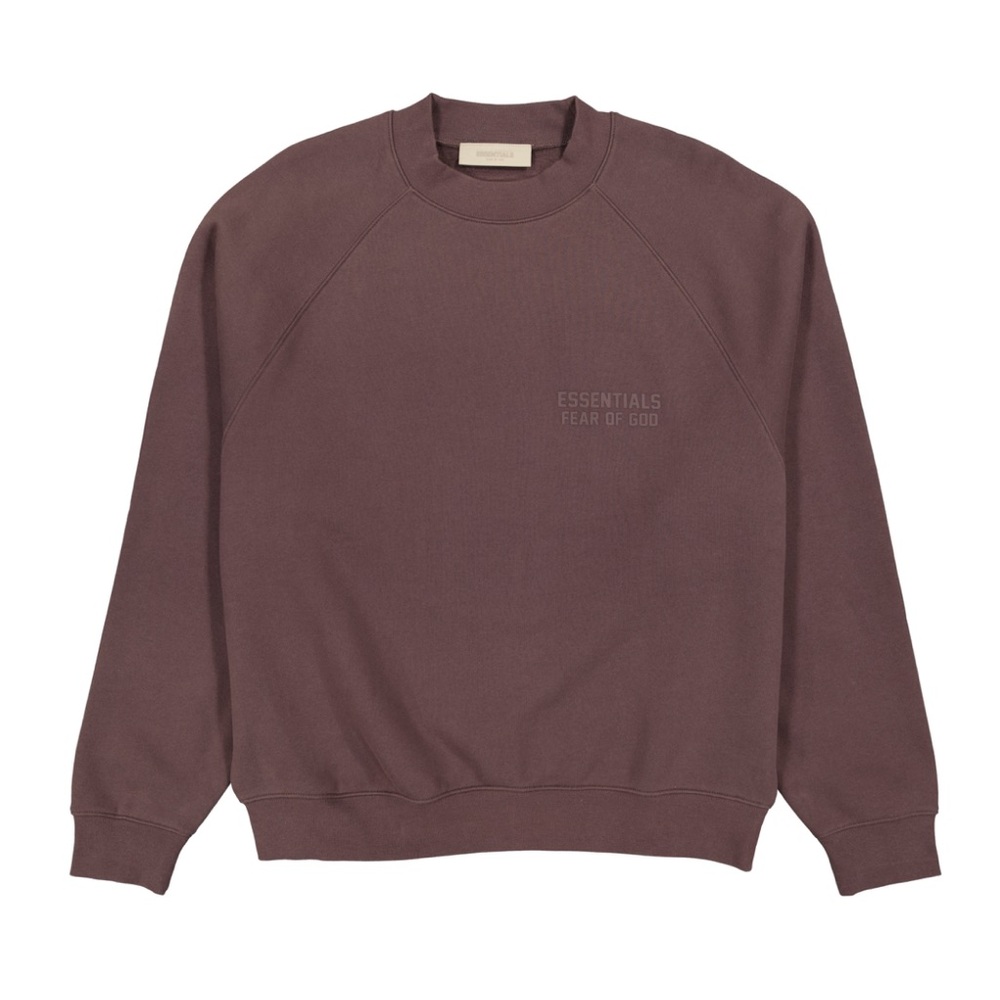 Essentials Crewneck Sweatshirt in Mauve Brown